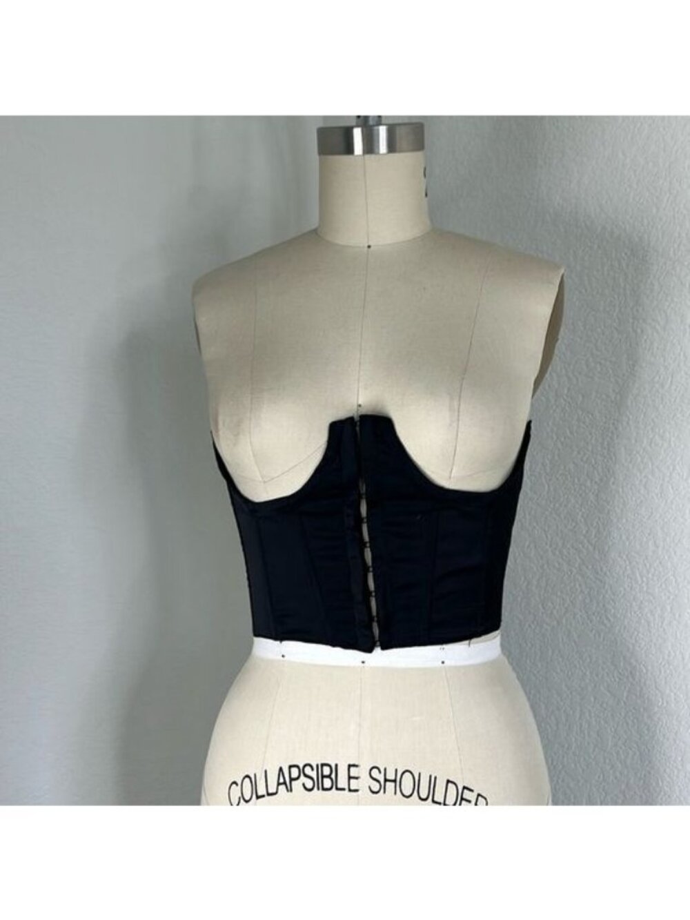 Heiress Beverly Hills Black Satin Corset